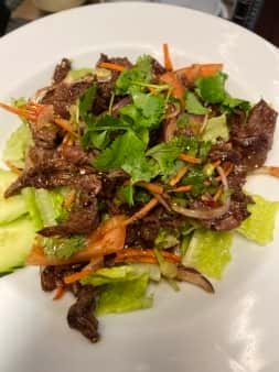 Waterfall Beef Salad.
